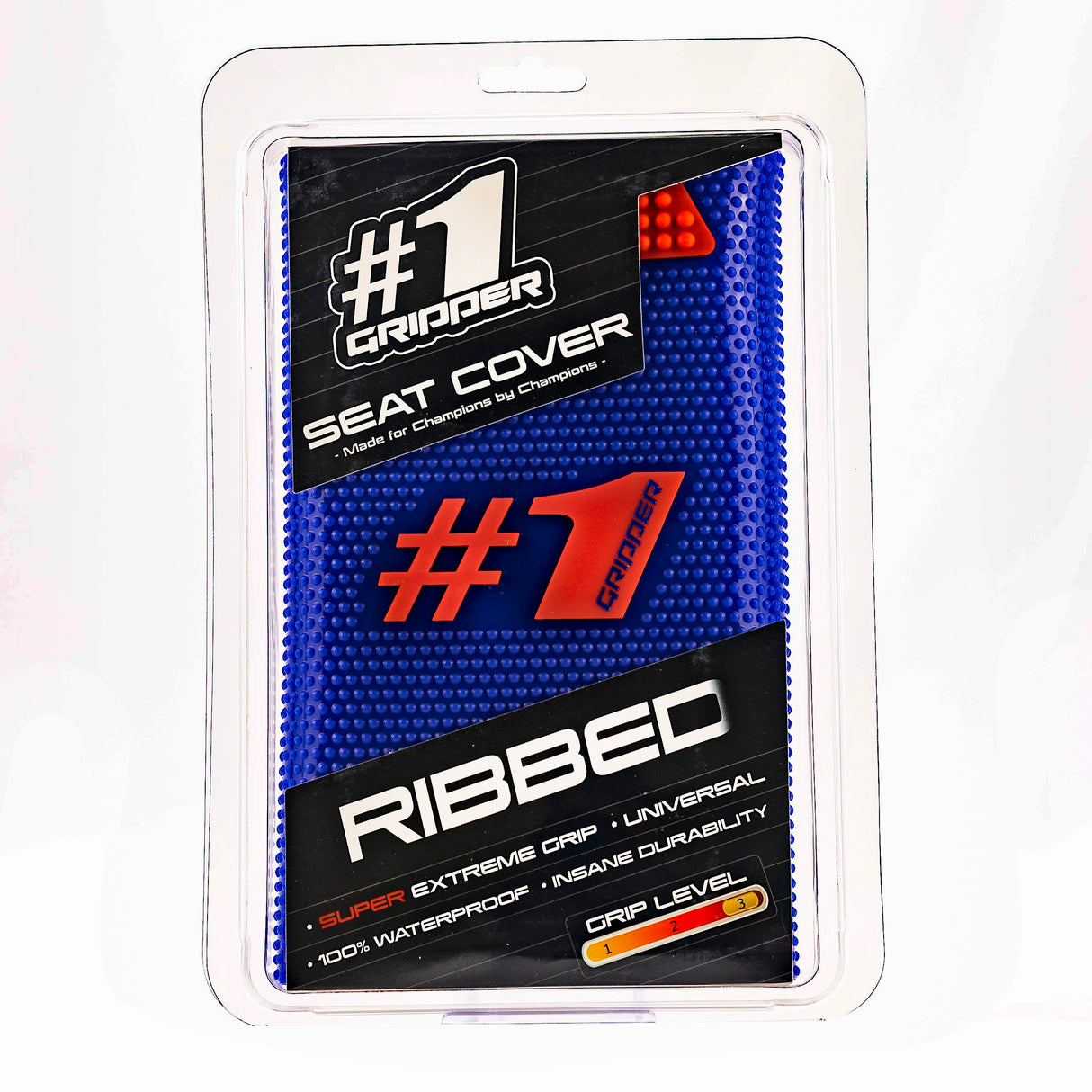 Funda Asiento Motocross Enduro Onegripper RIBBED Azul/Rojo