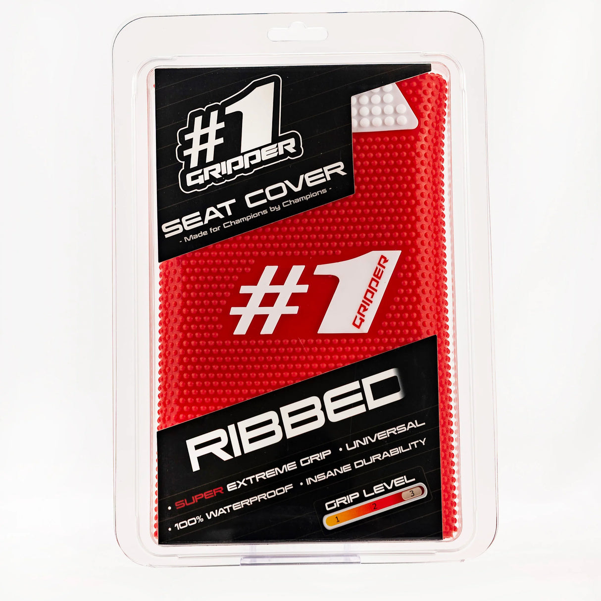 Funda Asiento Motocross Enduro Onegripper RIBBED Rojo/Blanco