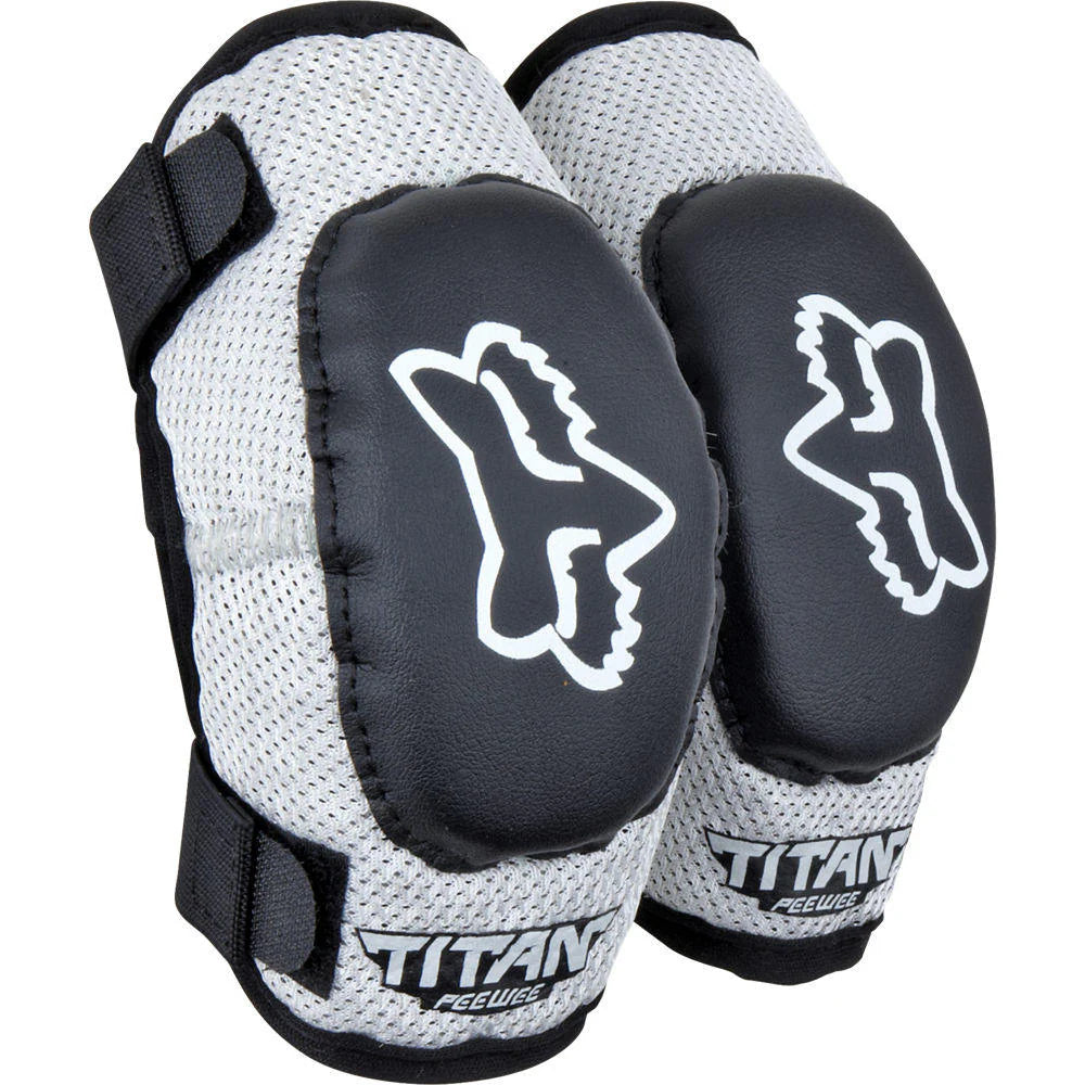 Coderas Moto Infantil Titan Elbow  Negro Plata Fox
