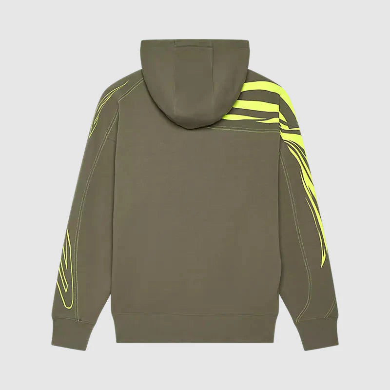 Poleron Lifestyle con Capucha Oversize Elevated Future Verde Fox