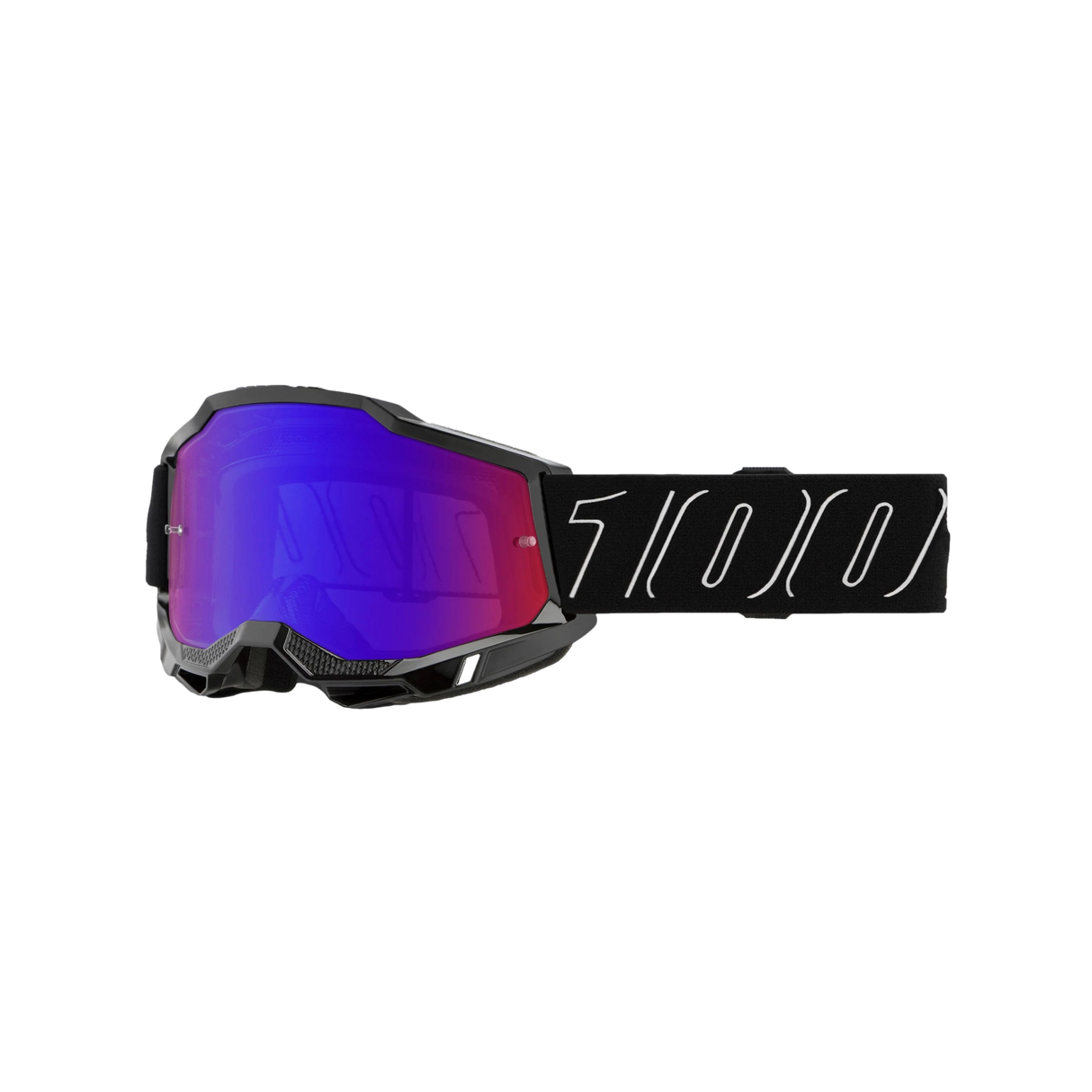 ANTIPARRA 100% ACCURI 2 GOGGLE BLACKLINE - MIRROR RED/ BLUE LENS