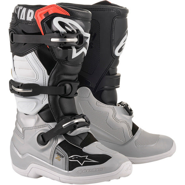 Botas niño alpinestars tech 7S Negro/Plata/Dorado