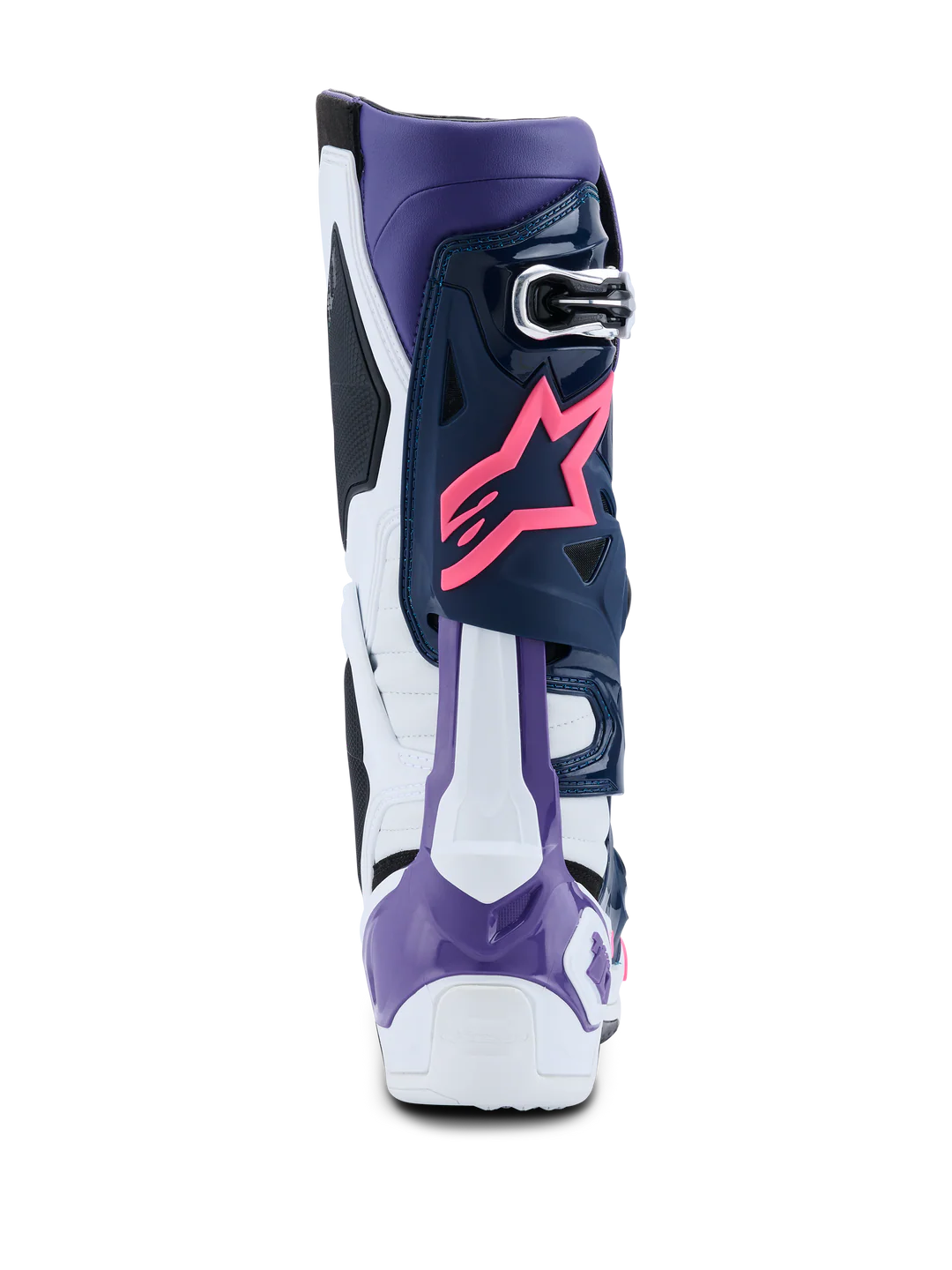 Bota Alpinestars Tech 10 Blanco/Violeta/Azul oscuro/Rosa Fluor