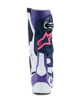 Bota Alpinestars Tech 10 Blanco/Violeta/Azul oscuro/Rosa Fluor