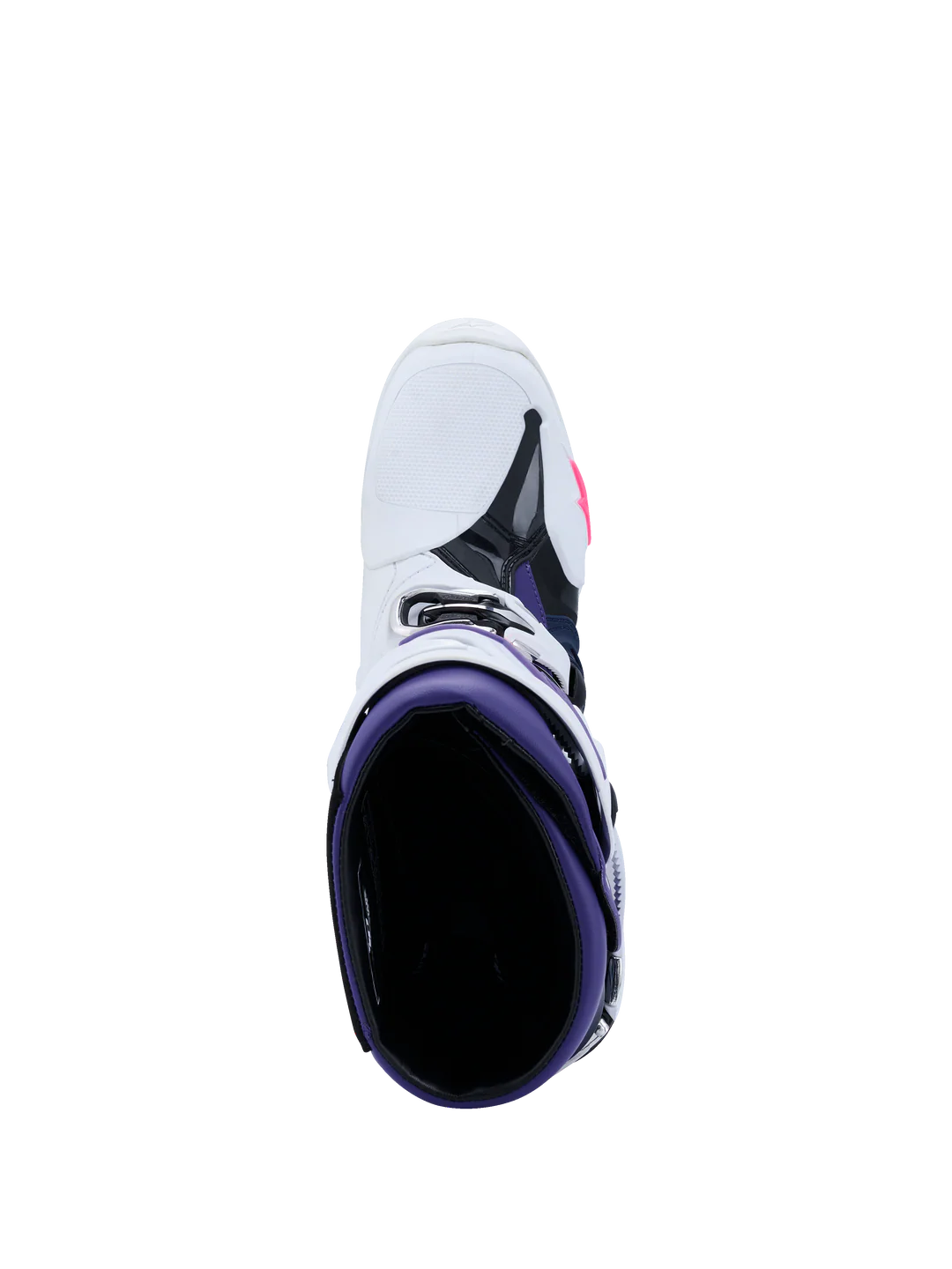 Bota Alpinestars Tech 10 Blanco/Violeta/Azul oscuro/Rosa Fluor