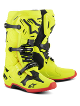 Botas Alpinestars Tech 10 Amarillo Fluor/ Negro/ Rojo Fluor