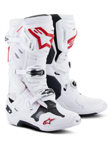 Bota Alpinestars Tech 10 Supervented  Blanco/ Rojo Brillante