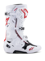 Bota Alpinestars Tech 10 Supervented  Blanco/ Rojo Brillante