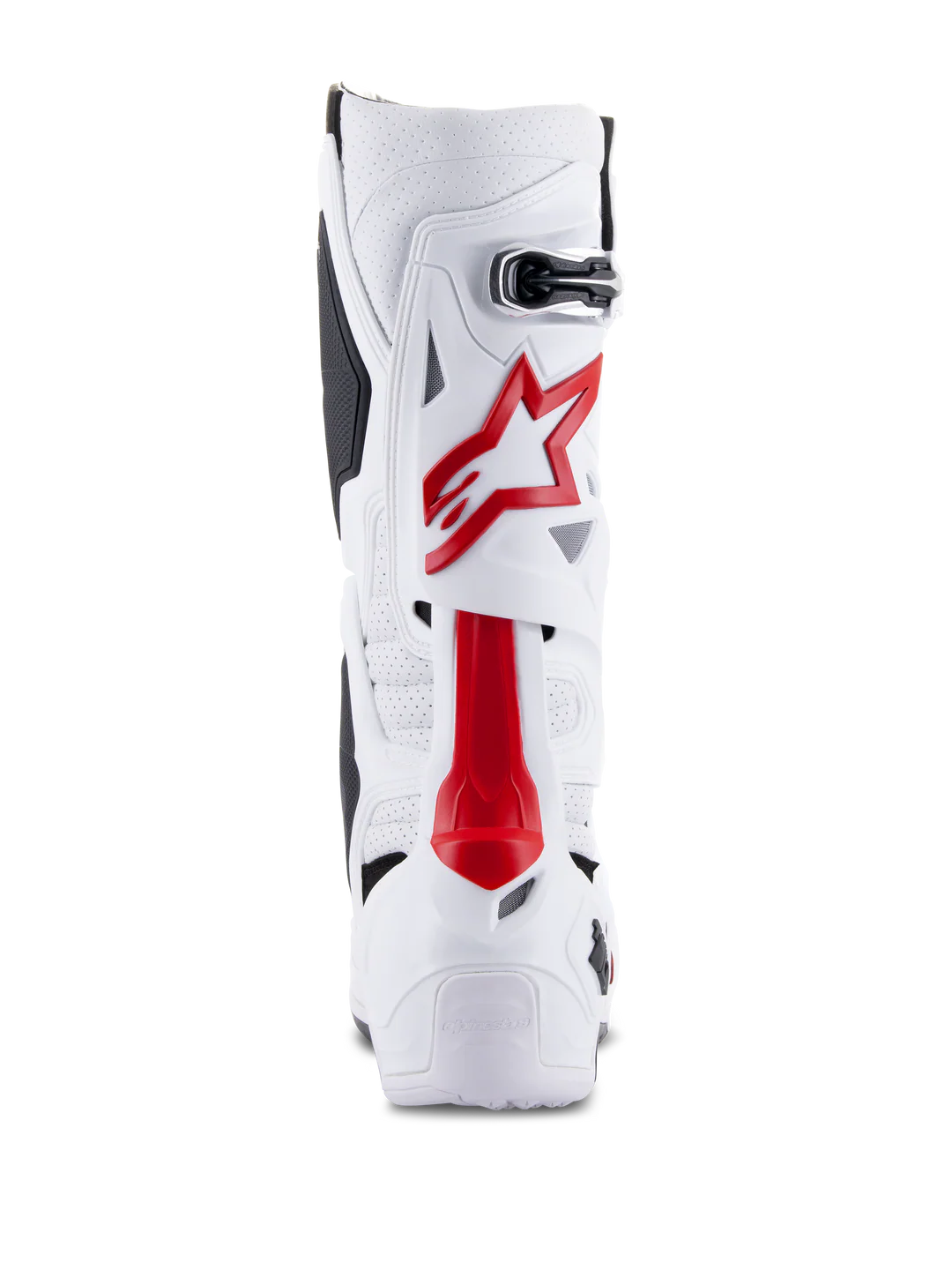 Bota Alpinestars Tech 10 Supervented  Blanco/ Rojo Brillante