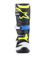 Botas Niño Alpinestars Tech 7S Negro/ Azul/ Amarillo Fluor