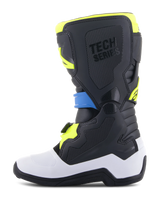 Botas Niño Alpinestars Tech 7S Negro/ Azul/ Amarillo Fluor