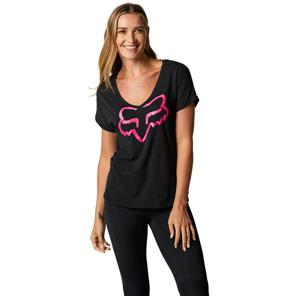 Polera Lifestyle Mujer Boundary SS Negro Fox