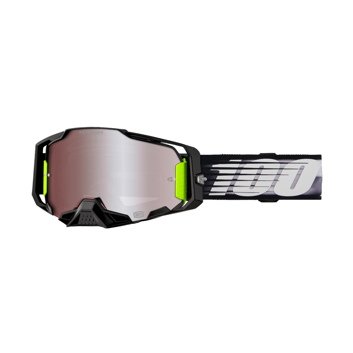 ANTIPARRA 100% ARMEGA HIPER GOGGLE LIGHTSPEED - MIRROR SILVER FLASH LENS