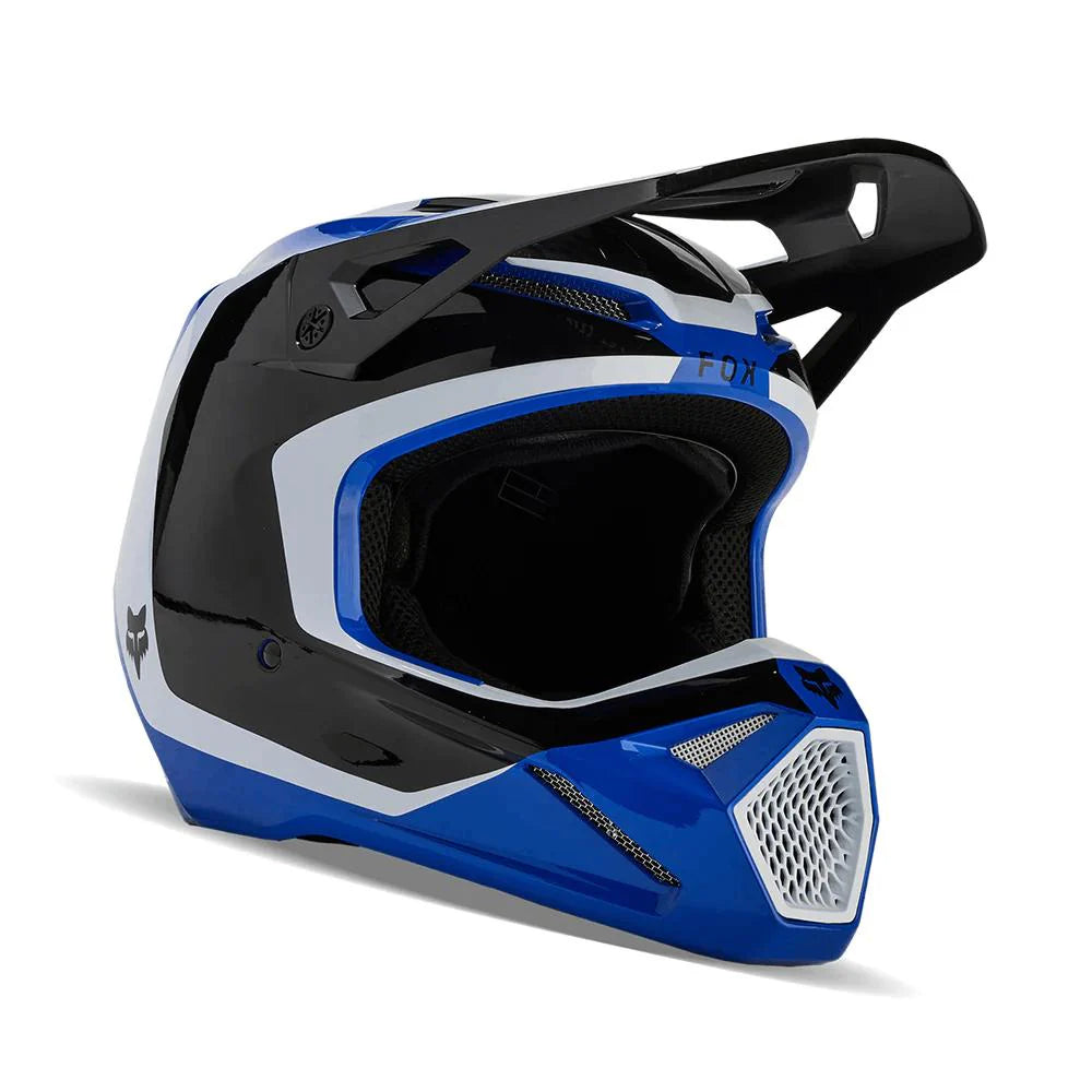 Casco Moto Niño V1 Nitro Azul Fox