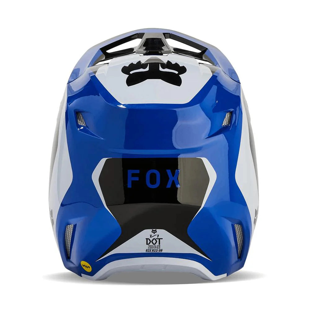 Casco Moto Niño V1 Nitro Azul Fox