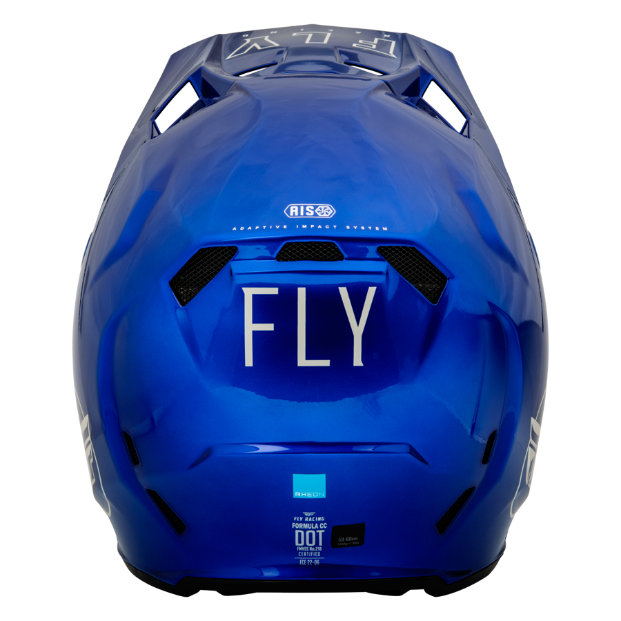 CASCO FORMULA CC CENTRUM METALLIC BLUE/GREY FLY RACING