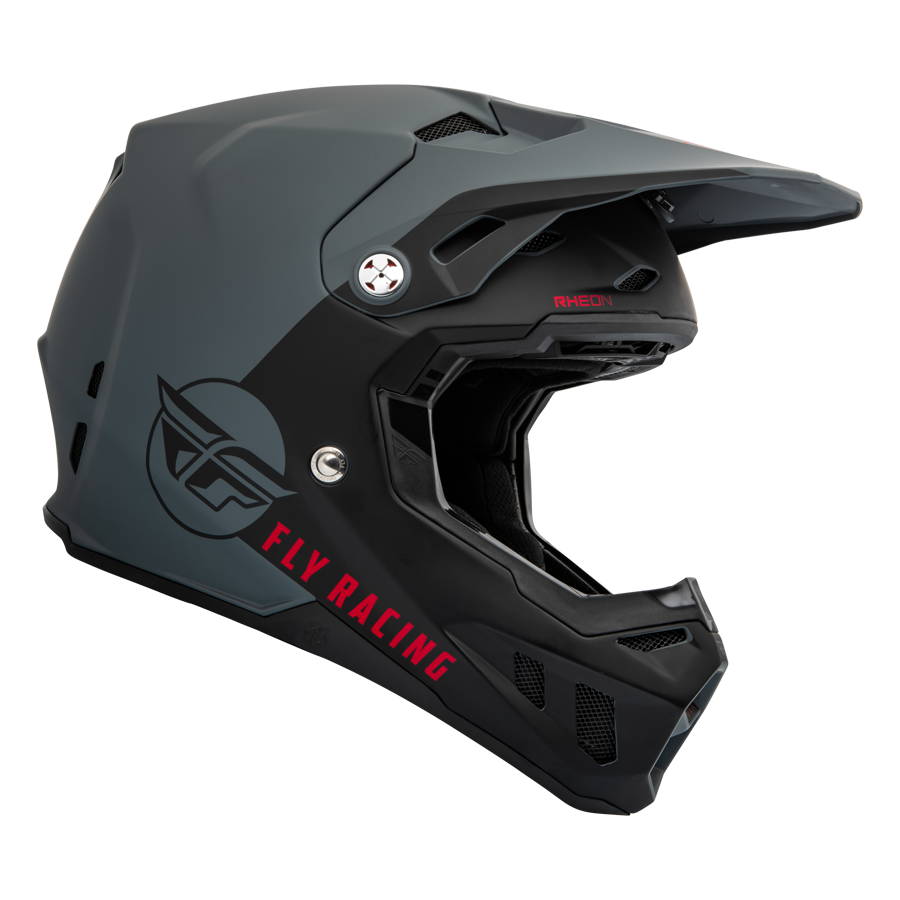 CASCO FORMULA CC CENTRUM MATTE GREY/BLACK/RED FLY RACING