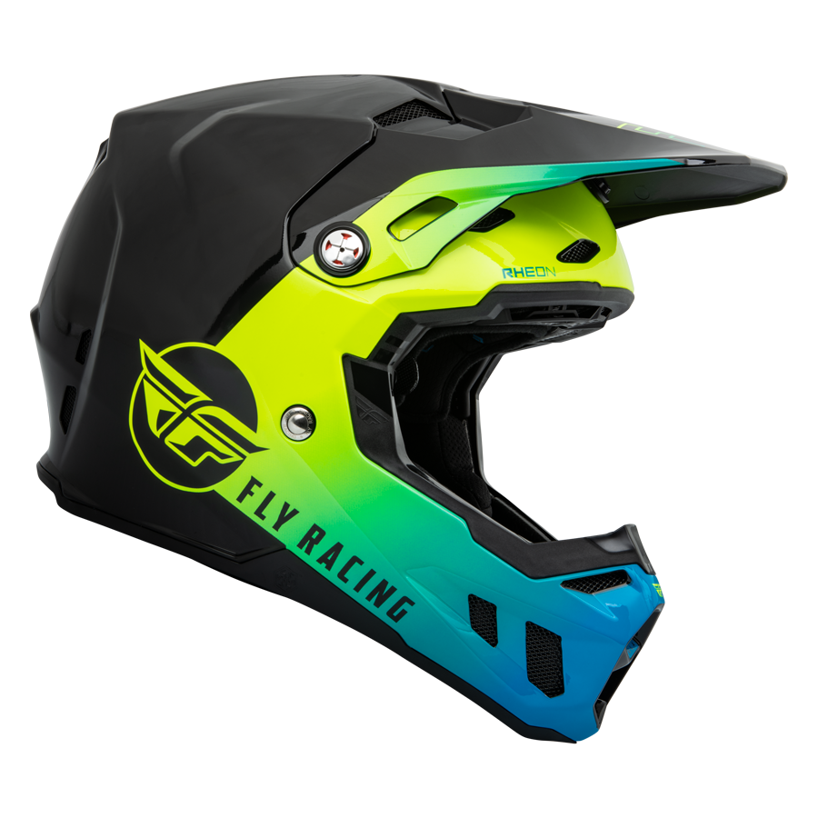 CASCO FORMULA CC CENTRUM BLACK/BLUE/HI-VIS FLY RACING