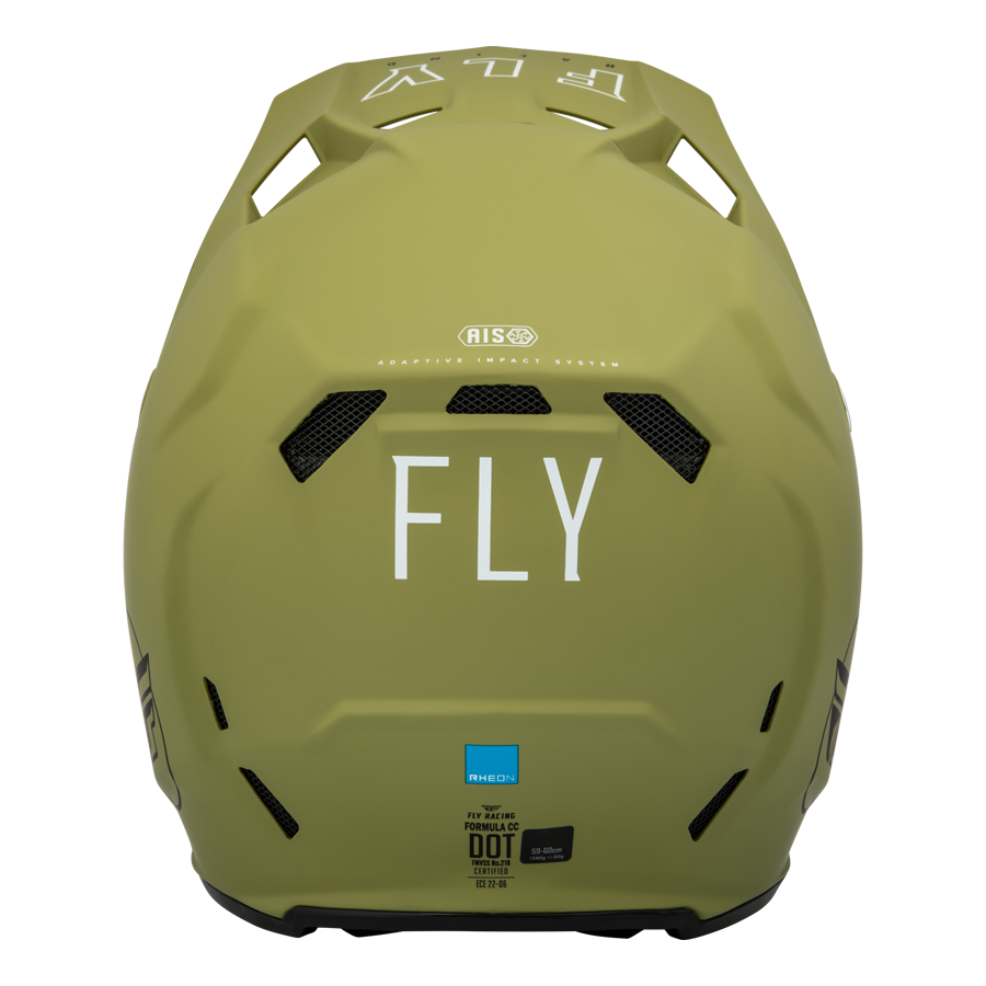 CASCO FORMULA CC CENTRUM MATTE OLIVE GREEN/BLACK FLY RACING