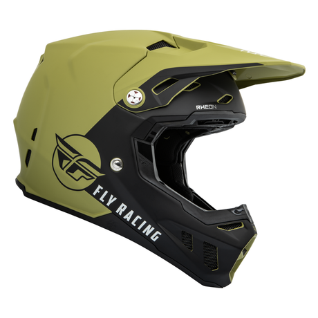 CASCO FORMULA CC CENTRUM MATTE OLIVE GREEN/BLACK FLY RACING