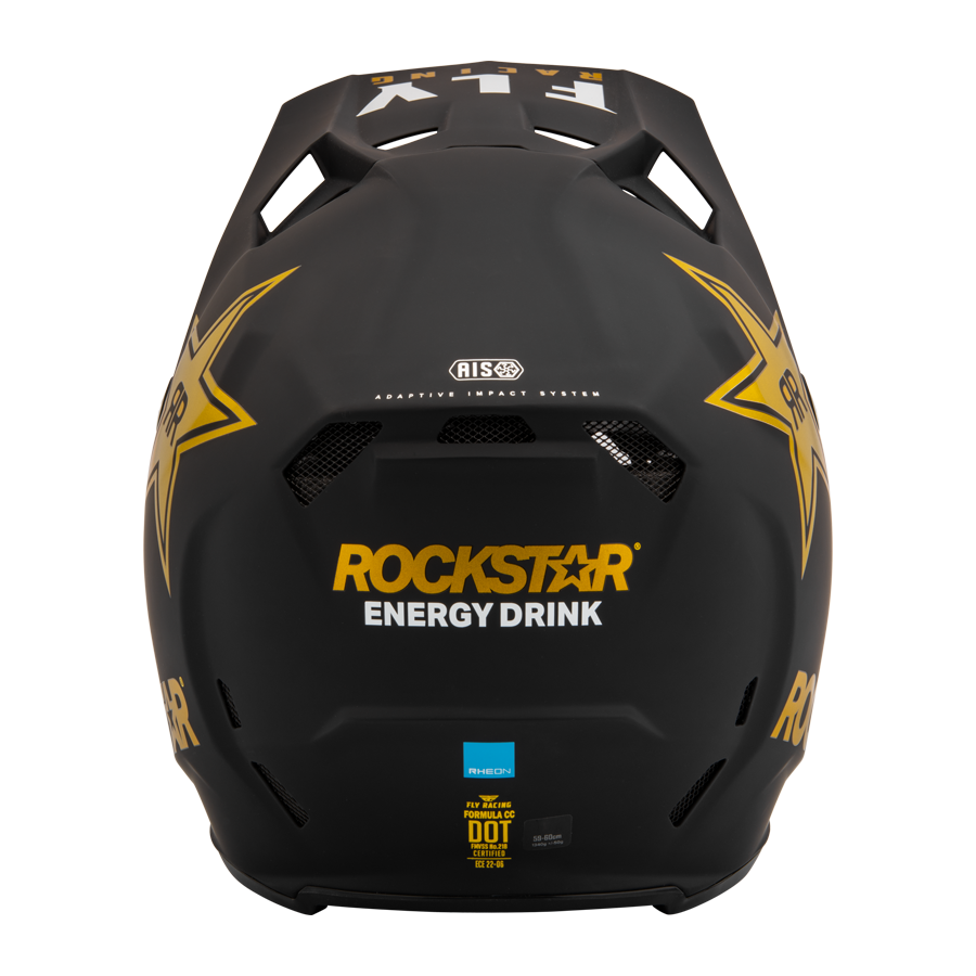 CASCO FORMULA CC ROCKSTAR MATTE BLACK/GOLD FLY RACING