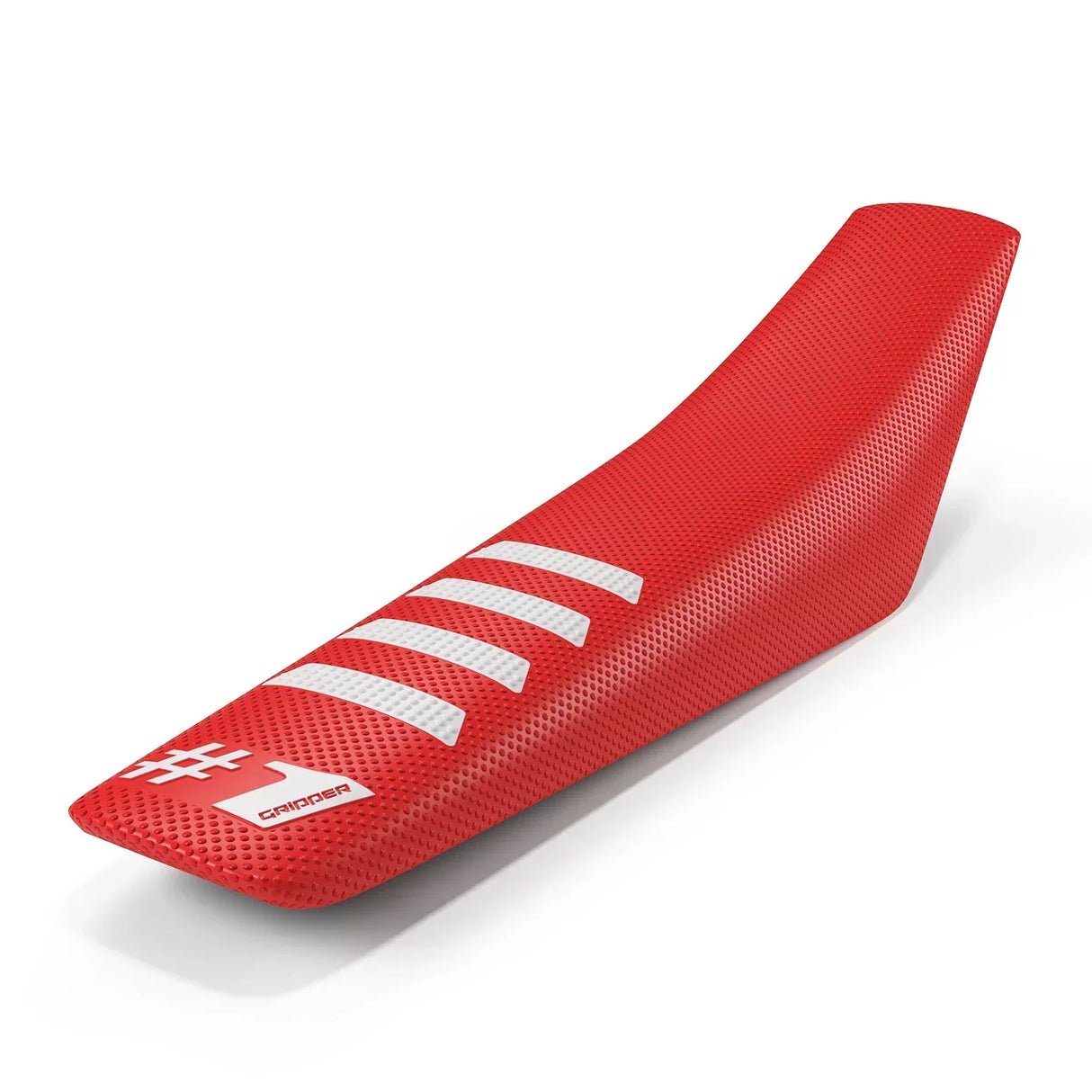 Funda Asiento Motocross Enduro Onegripper RIBBED Rojo/Blanco