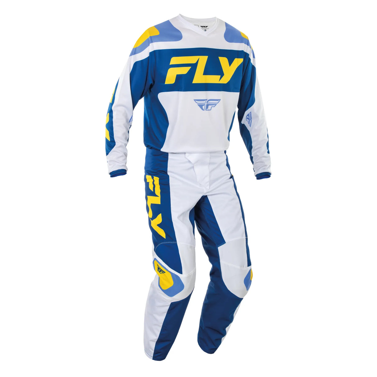 TRAJE F-16 2025 ADULTO WHITE/DARK BLUE/YELLOW
