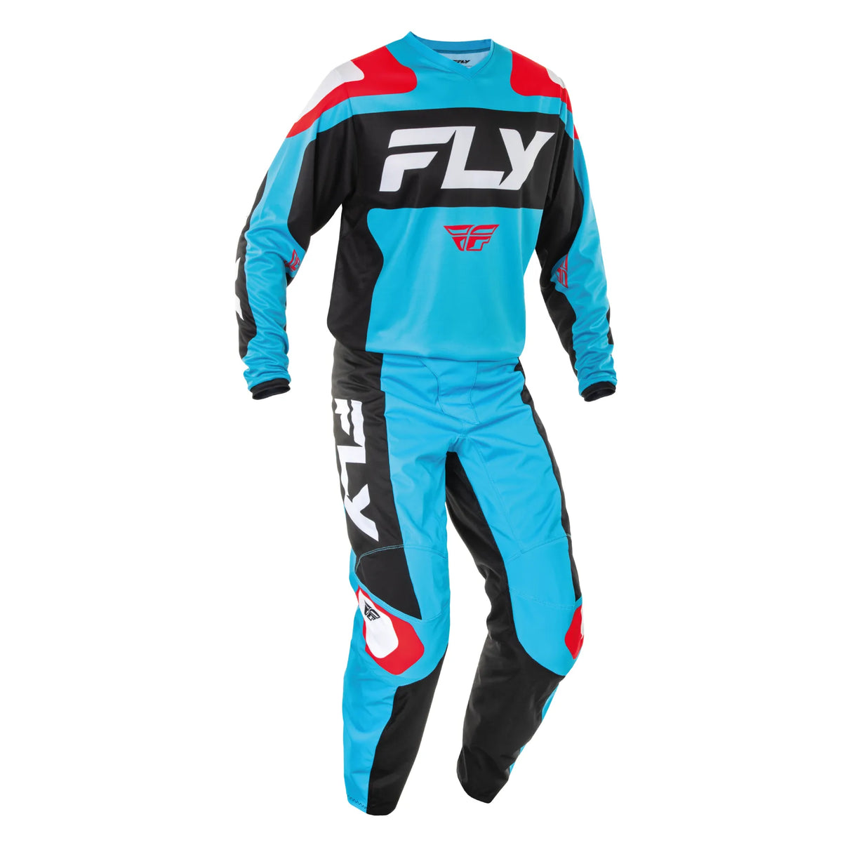 TRAJE F-16 2025 ADULTO CYAN/BLACK/WHITE