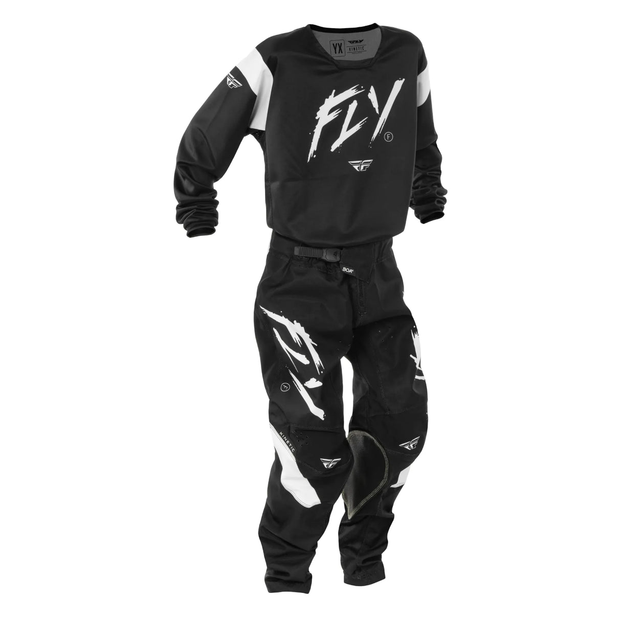 TRAJE KINETIC STOKE NIÑO 2025 BLACK/WHITE