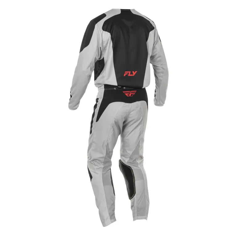 TRAJE KINETIC SYM 2025 LIGHT GREY/RED/BLACK