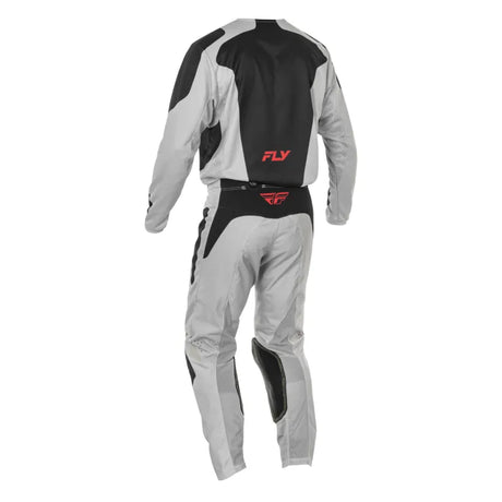 TRAJE KINETIC SYM 2025 LIGHT GREY/RED/BLACK