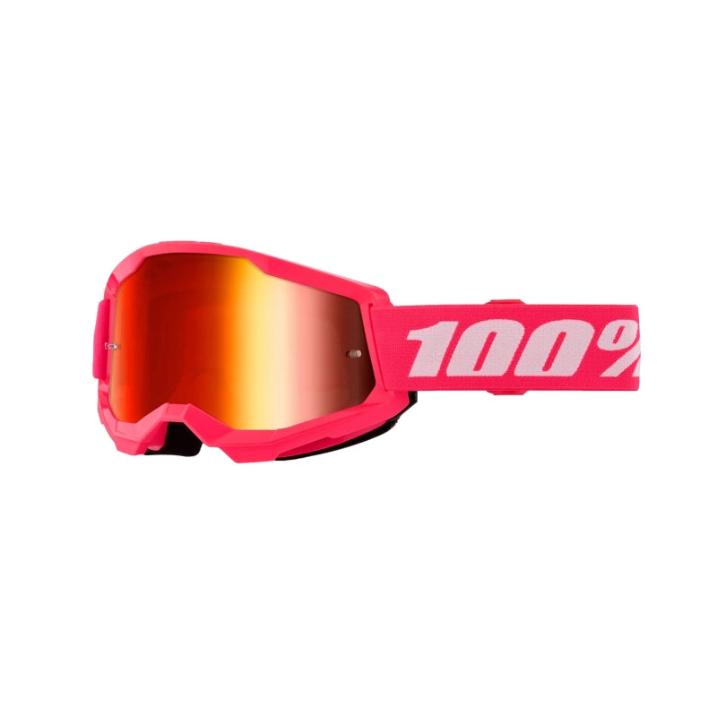 ANTIPARRA 100% STRATA 2 GOGGLE PINK - MIRROR RED LENS