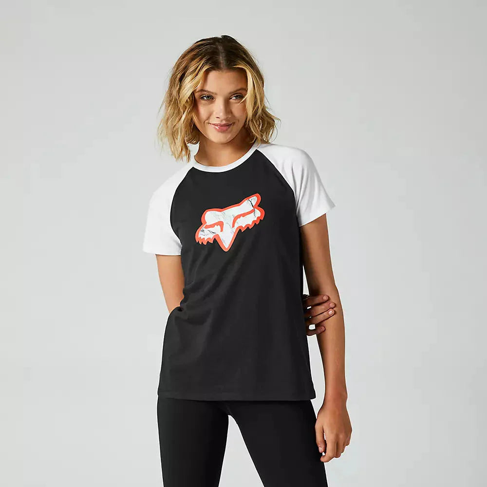 Polera Lifestyle Mujer Karrera Raglan Negro Fox