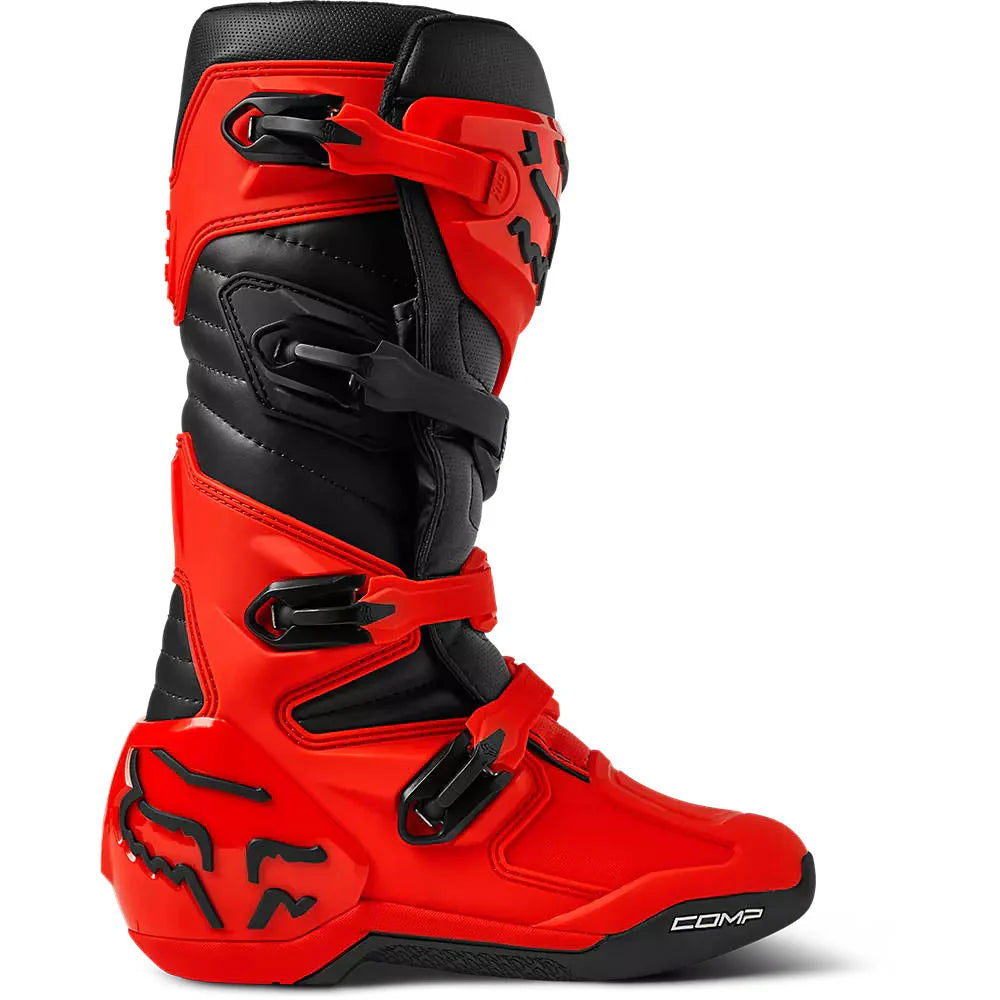 Botas Moto Comp Rojo Fox