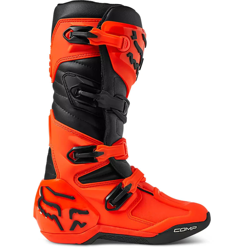 Botas Moto Comp Naranjo Fox