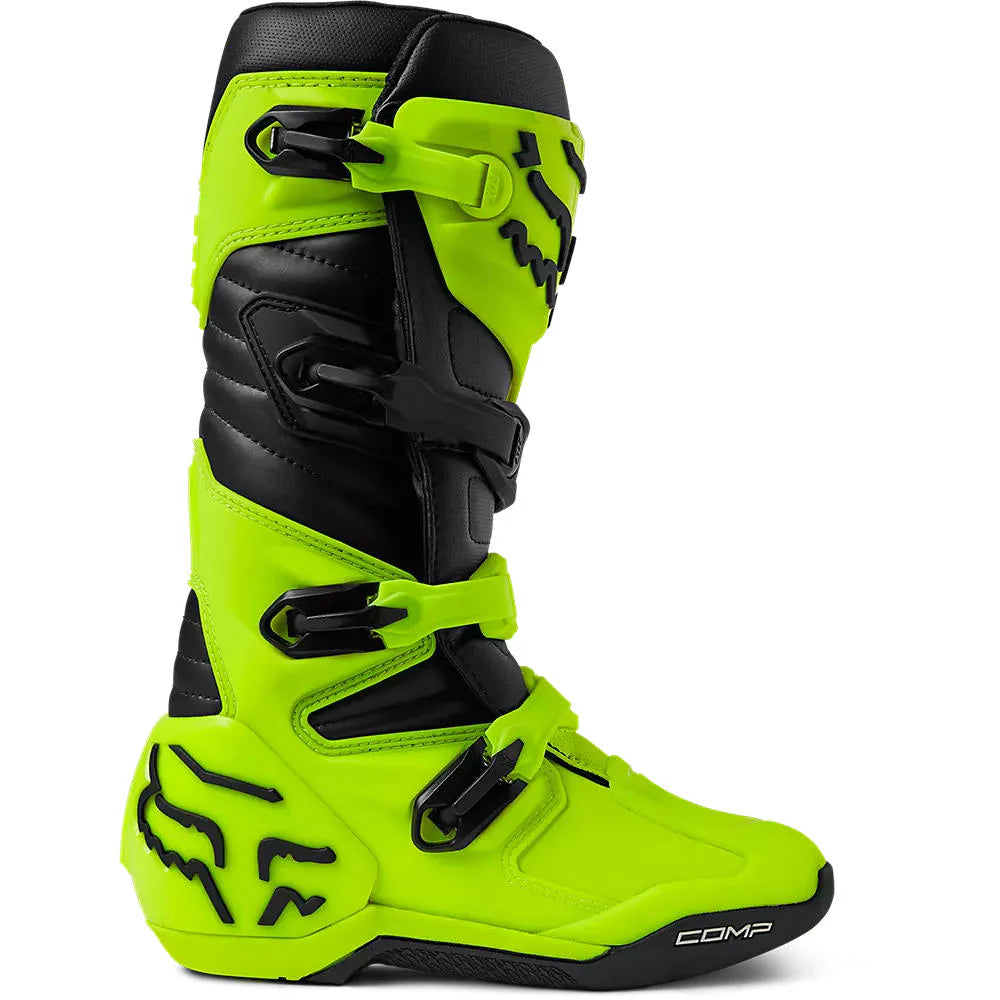 Botas Moto Comp Amarillo Fox