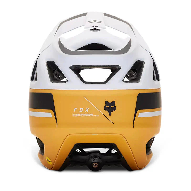 Casco Bicicleta Proframe RS Racik Blanco/Amarillo Fox