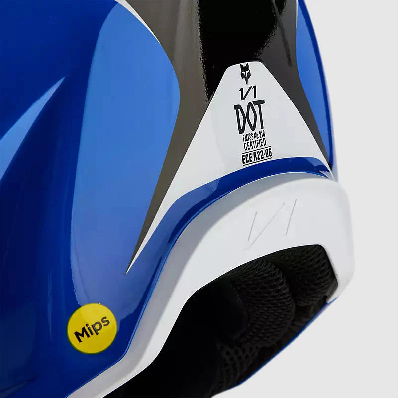 Casco Moto V1 Nitro Azul Fox