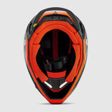 Casco Moto V1 Ballast Gris/Naranjo Fox