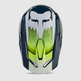 Casco Moto V1 Flora Azul Petroleo Fox