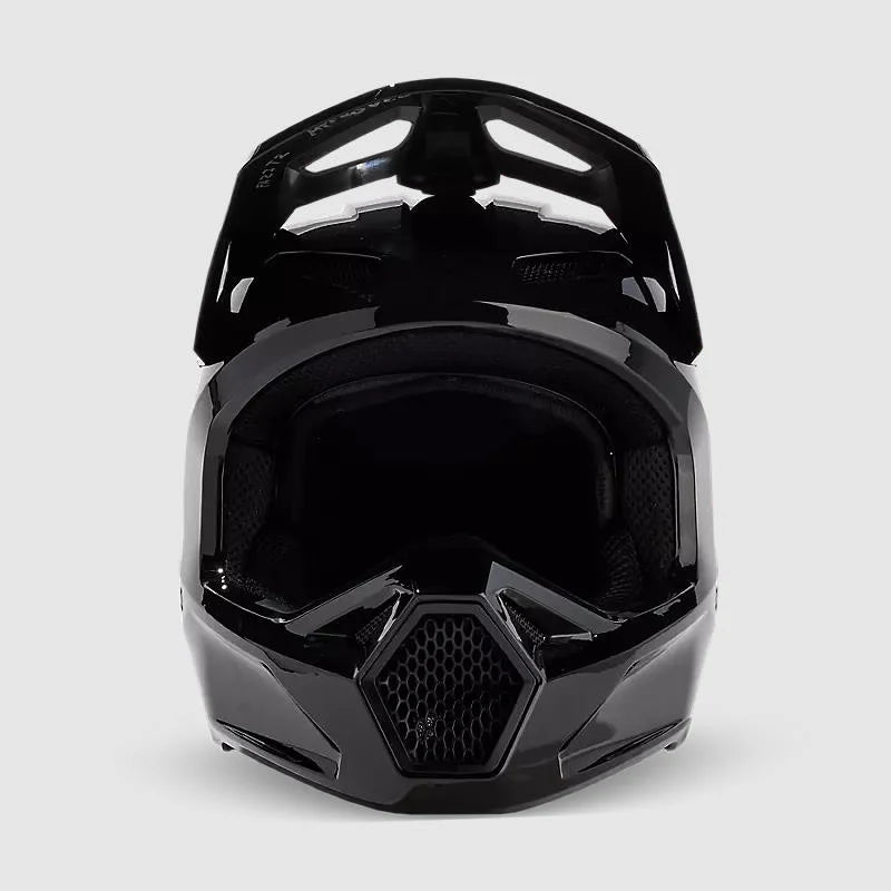 Casco Moto V1 Solid Negro Fox