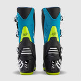 Botas Moto Motion Celeste/Verde Limon Fox