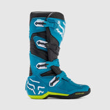 Botas Moto Comp Celeste/Amarillo Fox