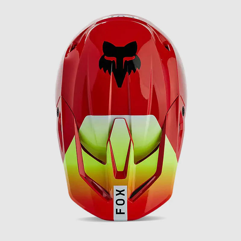 Casco Moto V1 Ballast Rojo Fox