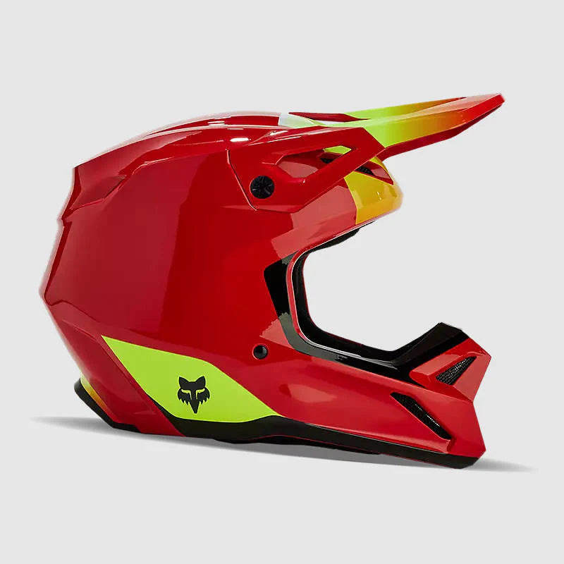 Casco Moto V1 Ballast Rojo Fox