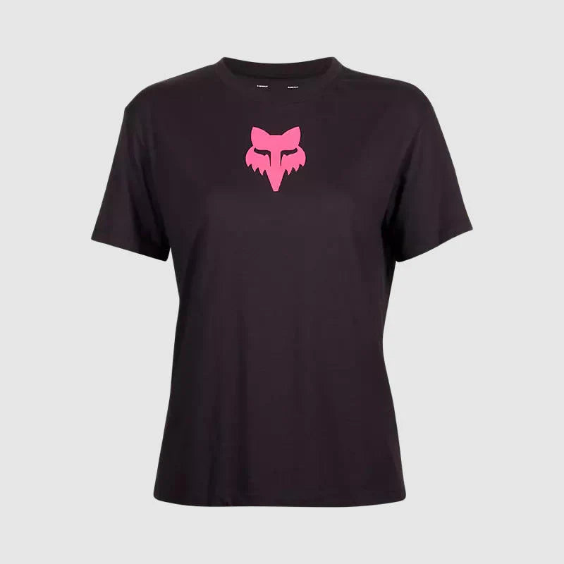 Polera Lifestyle Mujer Fox Head Negro/Rosado Fox