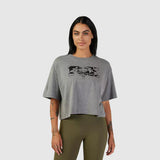 Polera Lifestyle Mujer Cienega Crop Gris Fox