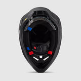 Casco Moto V3 RS Carbon Solid Negro Matte Fox