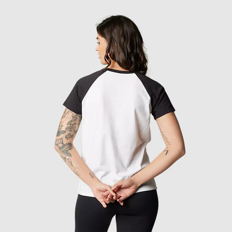 Polera Lifestyle Mujer Fgmnt Raglan Blanco Fox