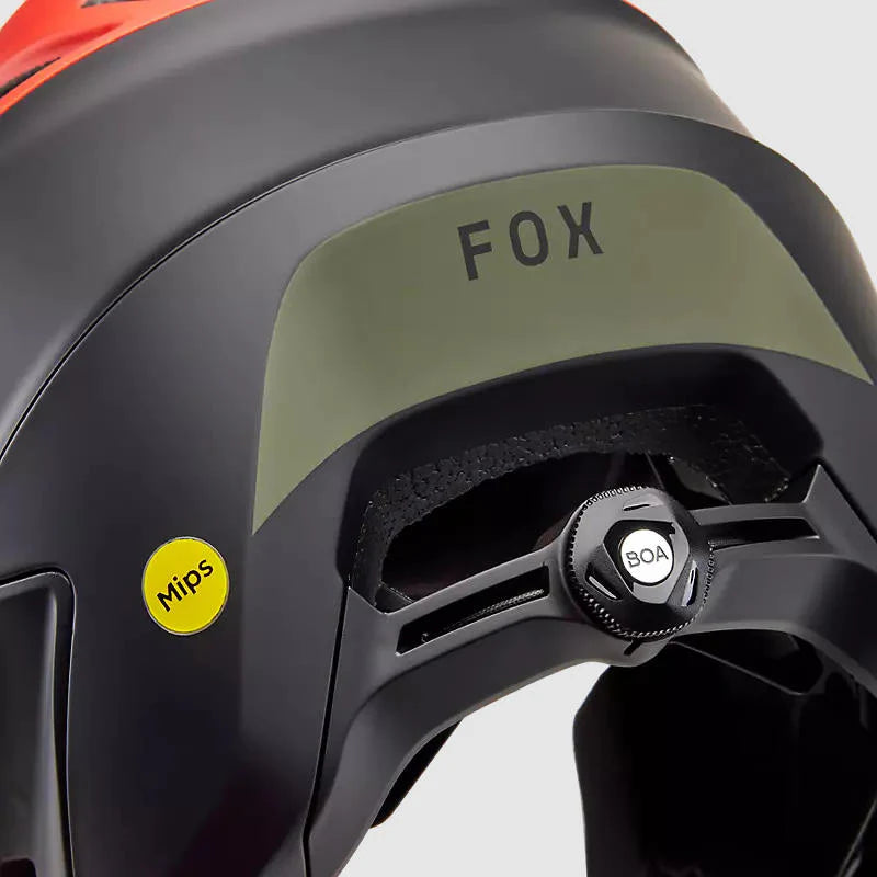 Casco Bicicleta New Dropframe Pro Naranjo Fox